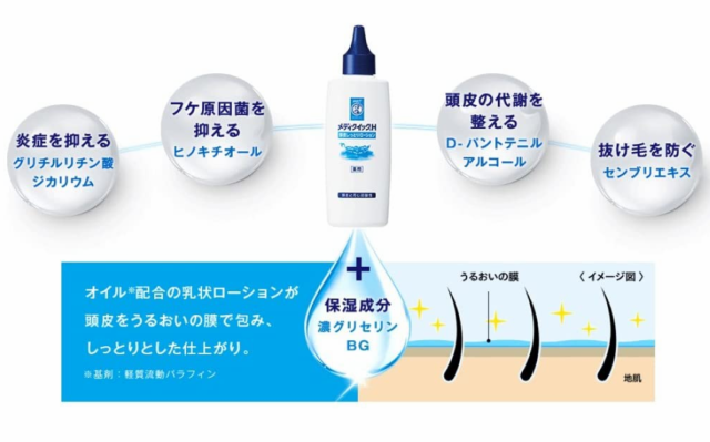 医薬部外品】ロート製薬 メンソレータム メディクイックH 頭皮